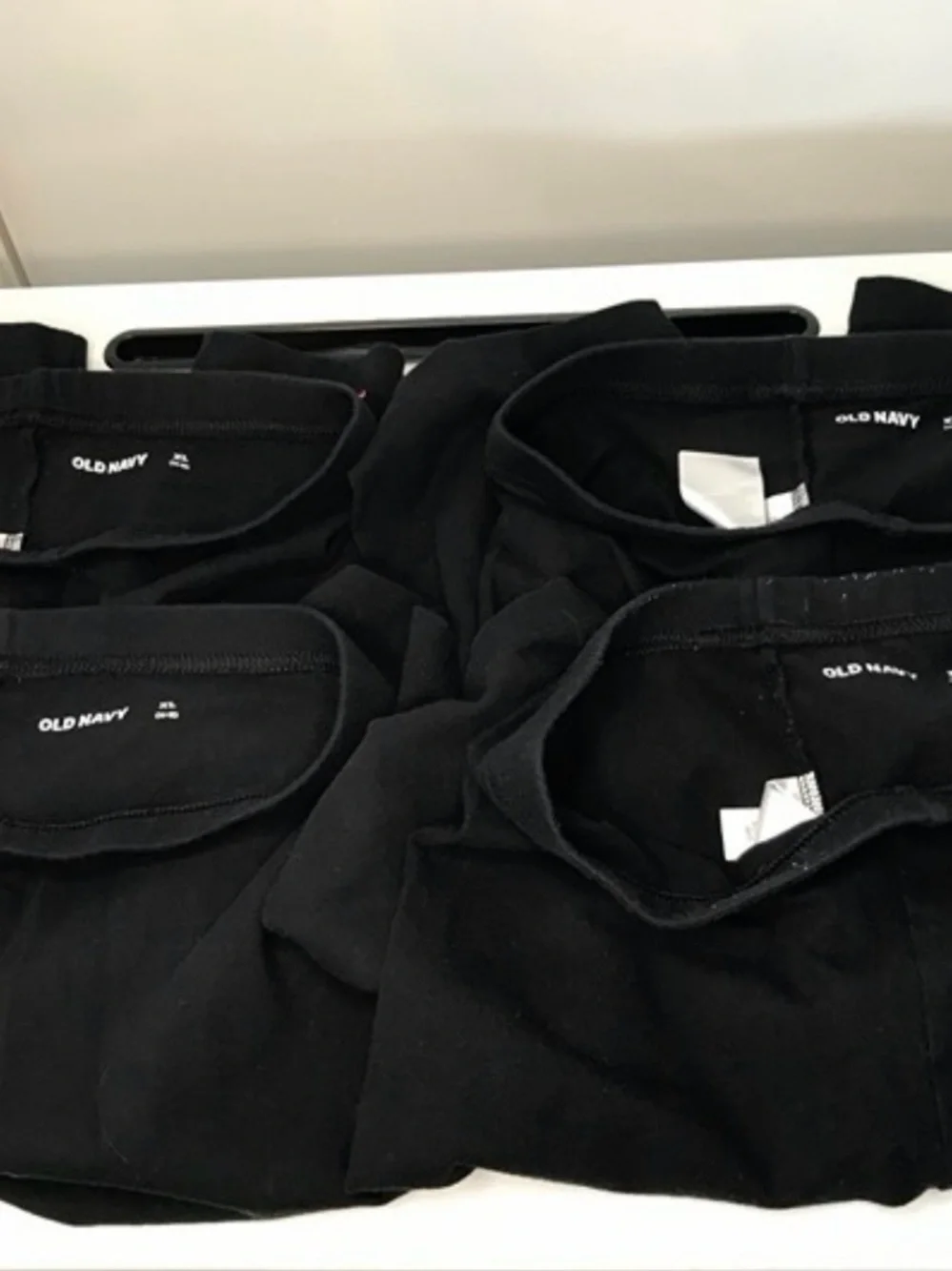 Old Navy Girls Black Bike Shorts - 4 pair XL